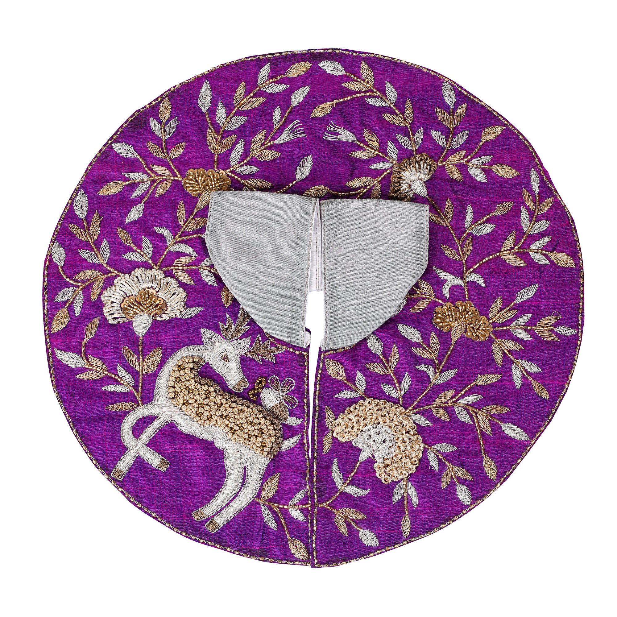 Hand Embroidery Deer Ladoo Gopal Poshak