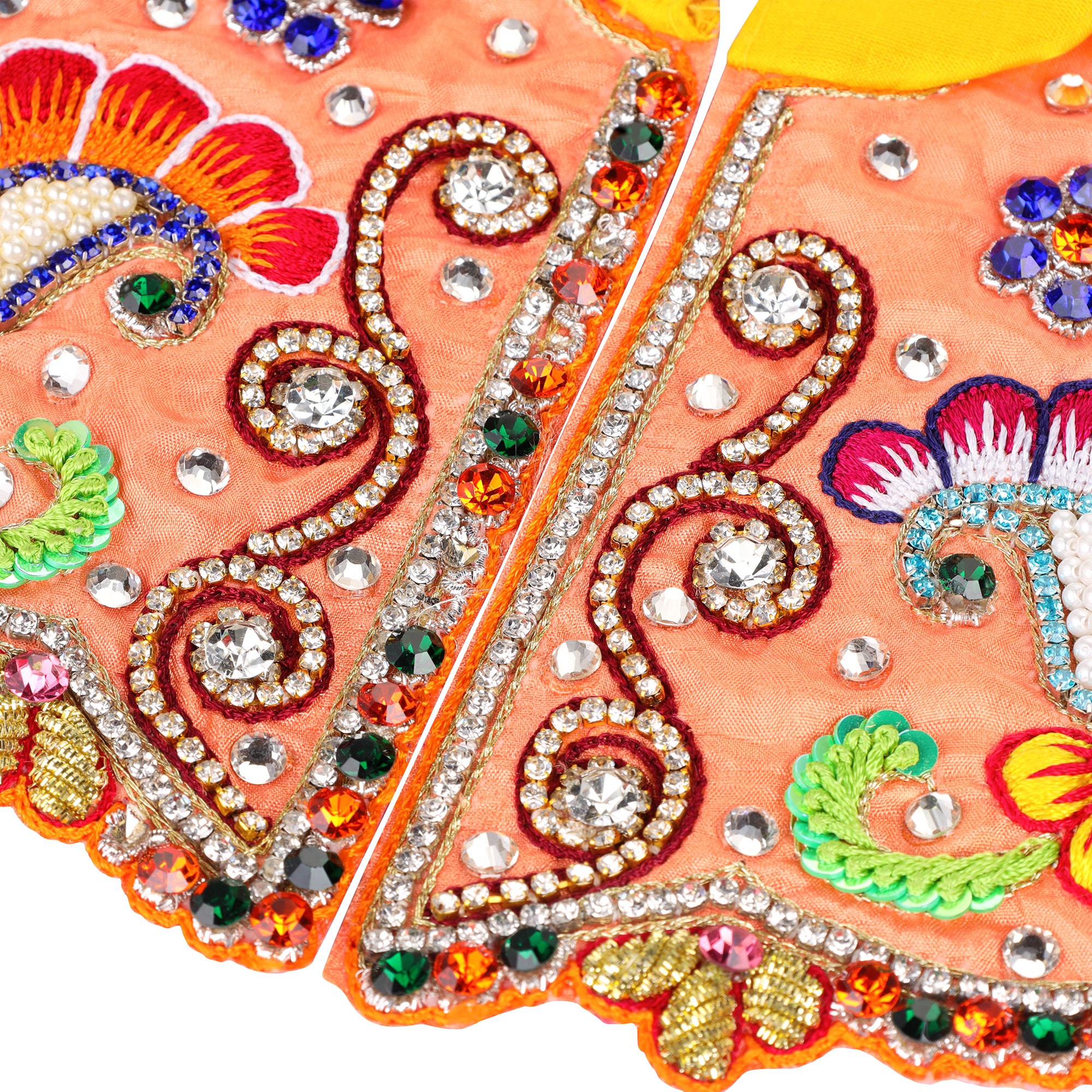 Hand Embridery Ladoo Gopal Poshak