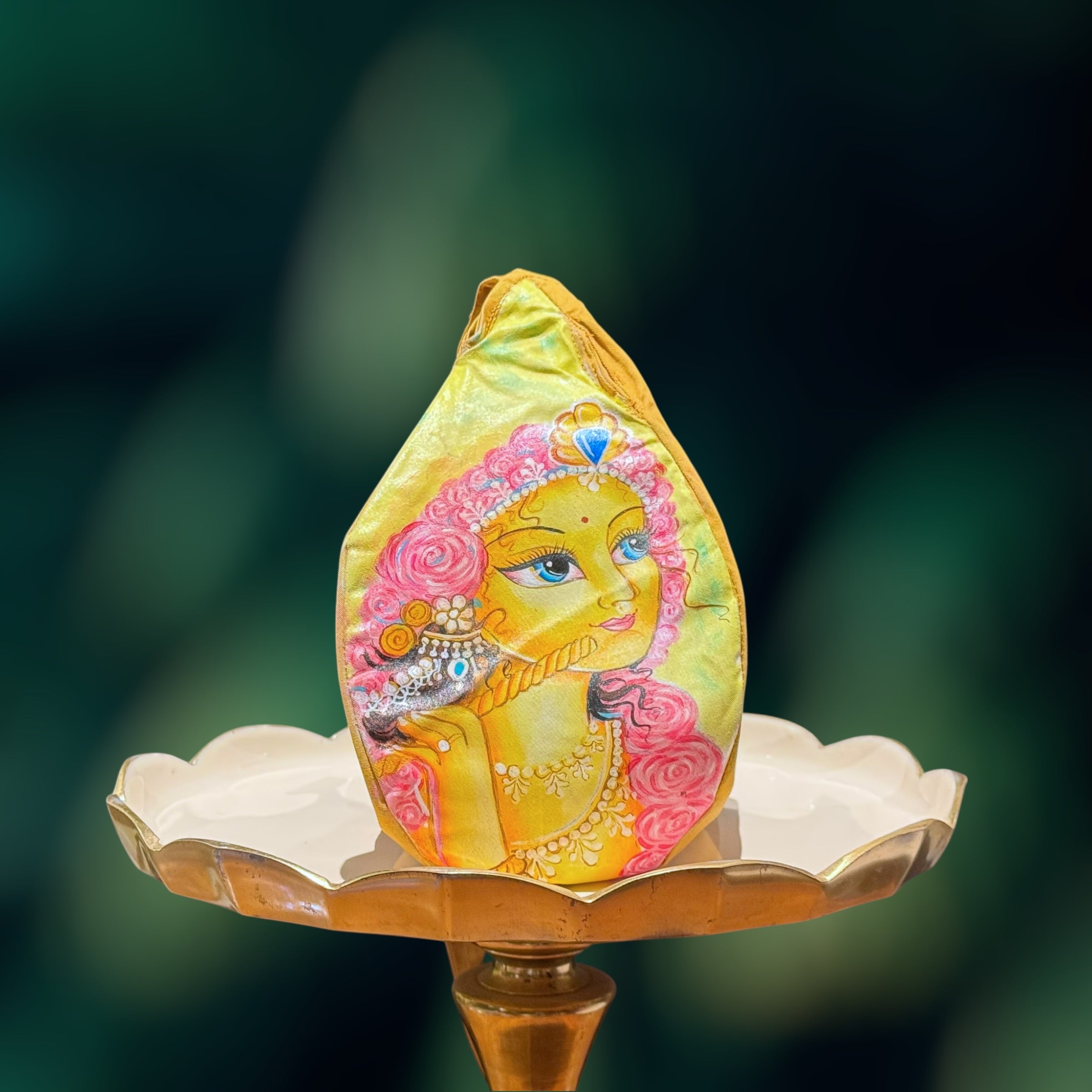 Hand Painted Shriji Bead Bag