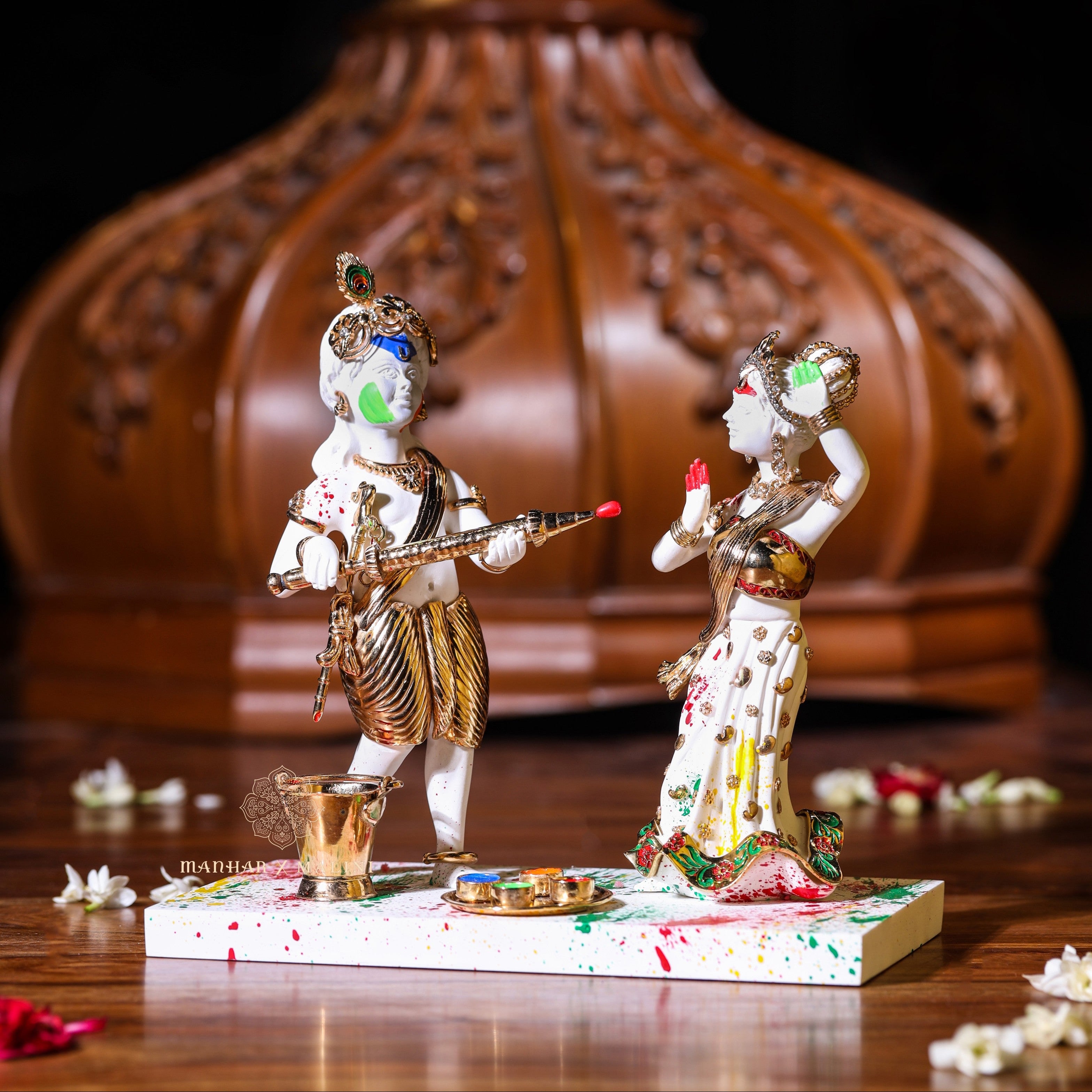 Radha Krishna playing Holi