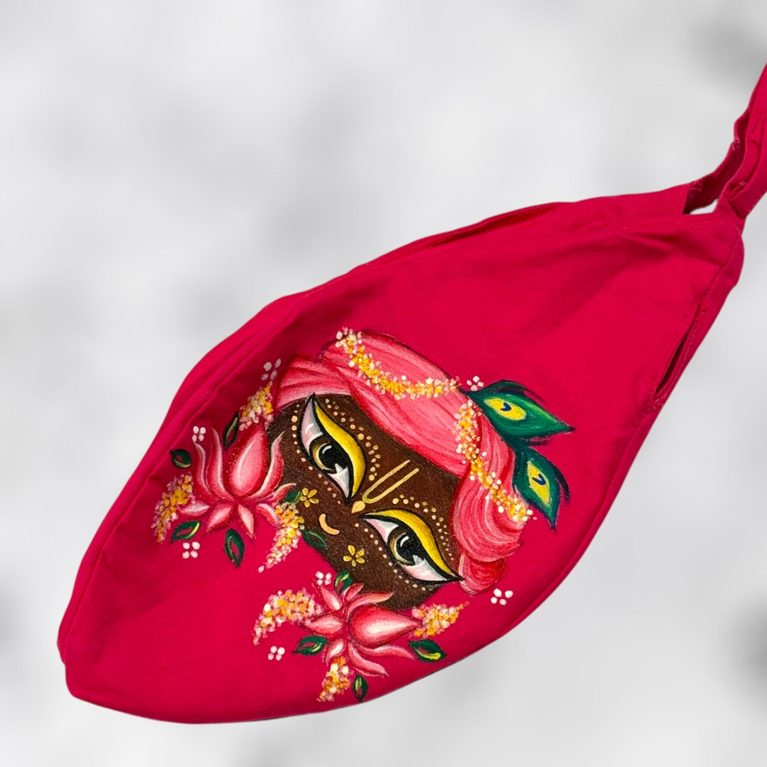 Hand Painted Girriraj Bead Bag