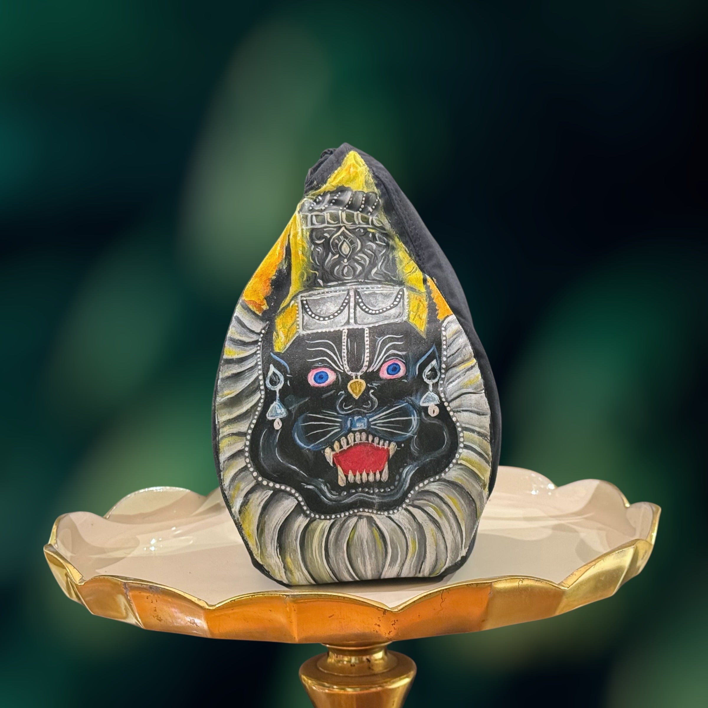 Hand Painted Narsimha Bead Bag