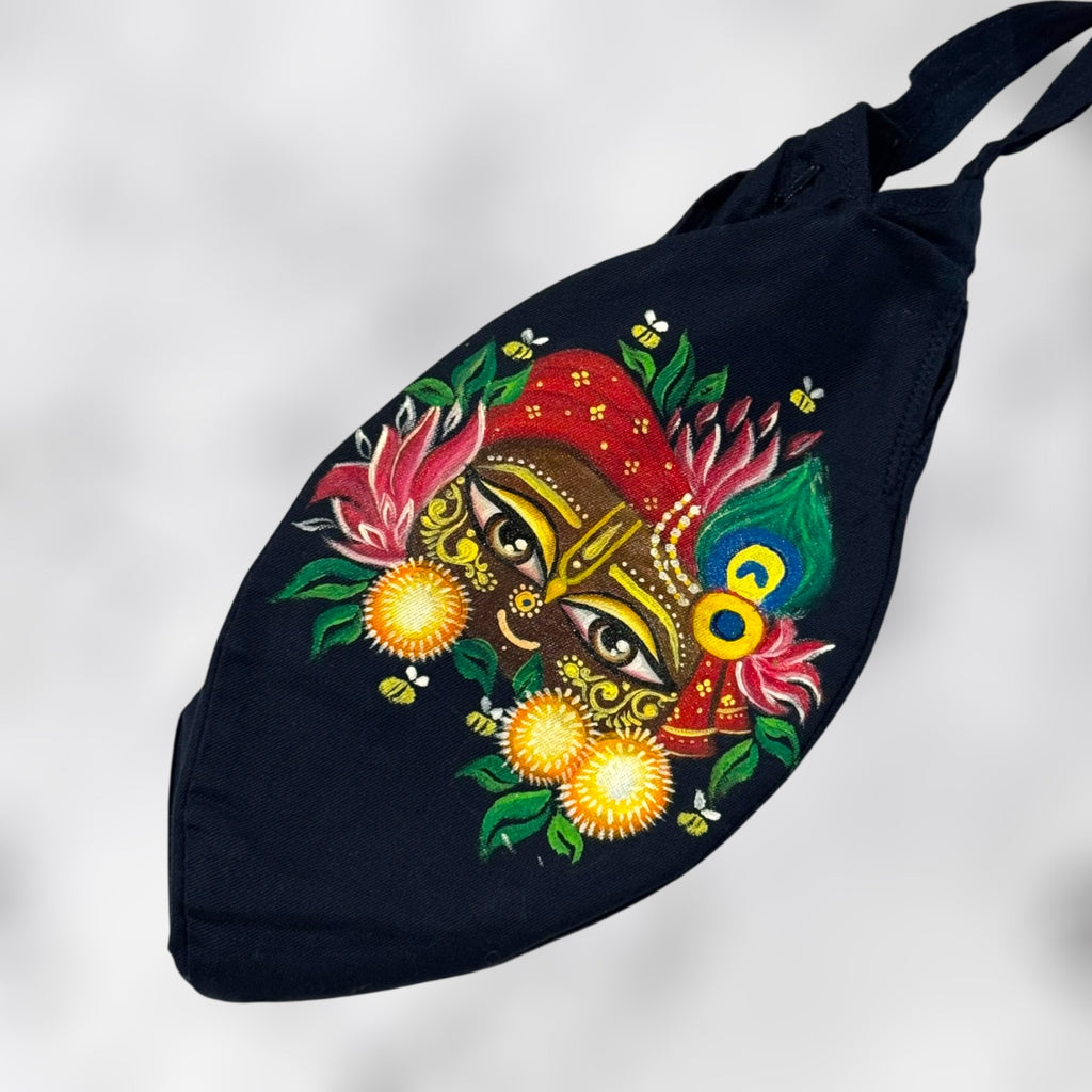 Hand Painted Girriraj Bead Bag