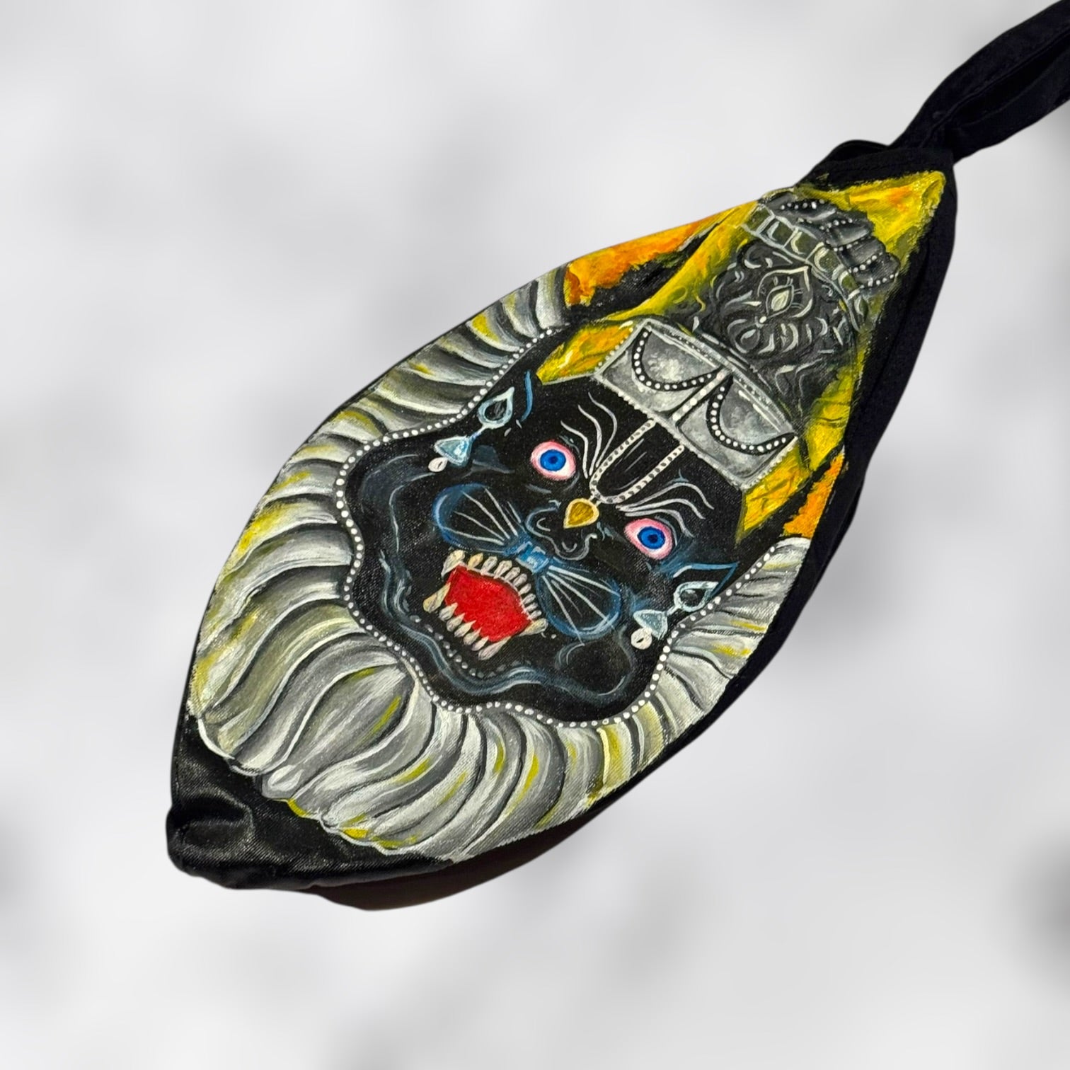 Hand Painted Narsimha Bead Bag