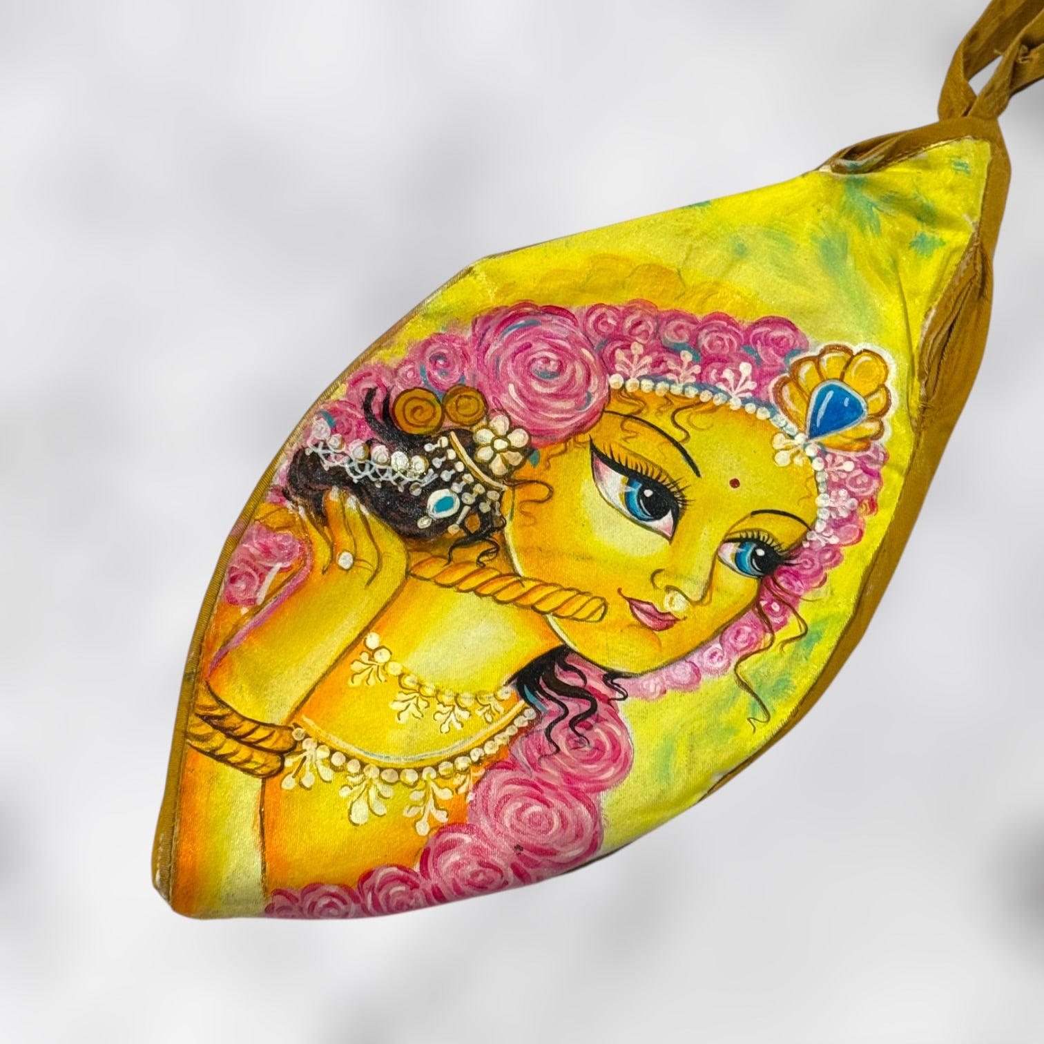 Hand Painted Shriji Bead Bag