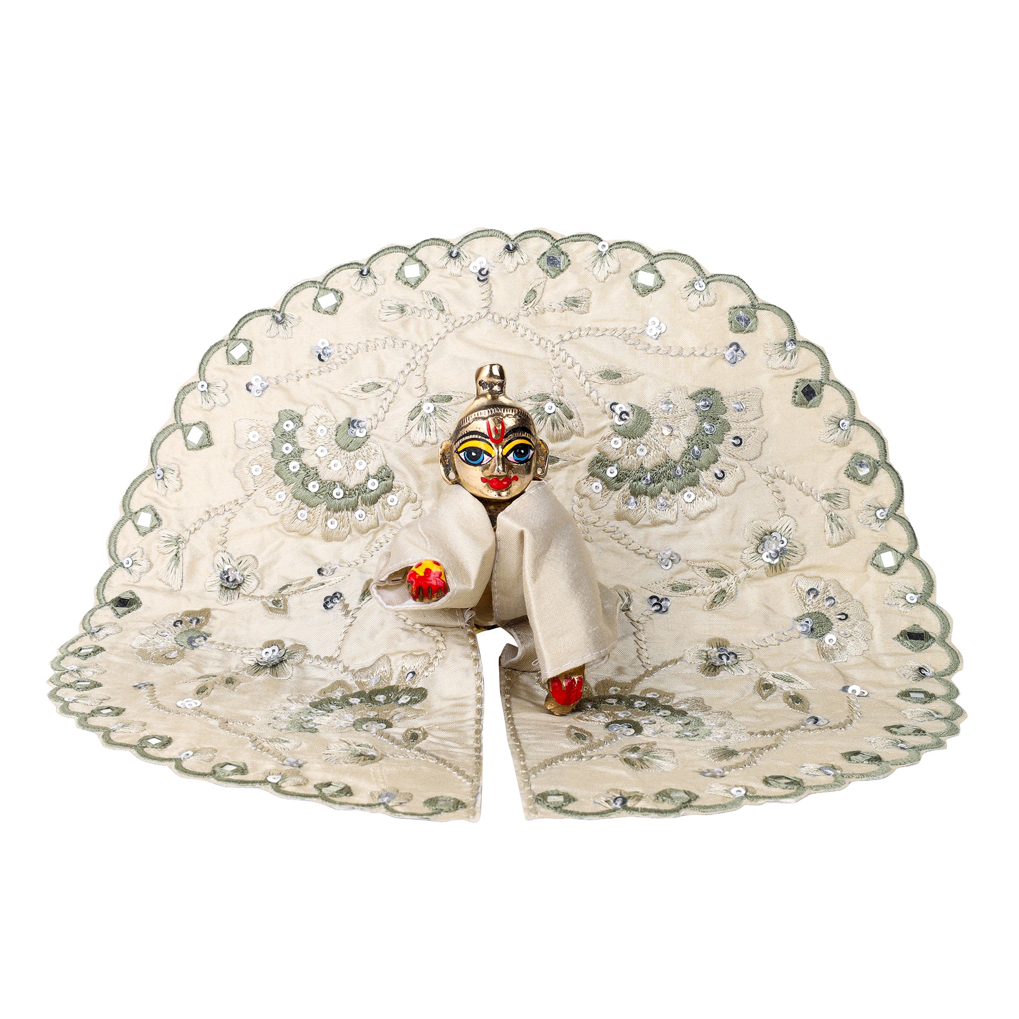 Ladoo Gopal Poshak with mirror Work