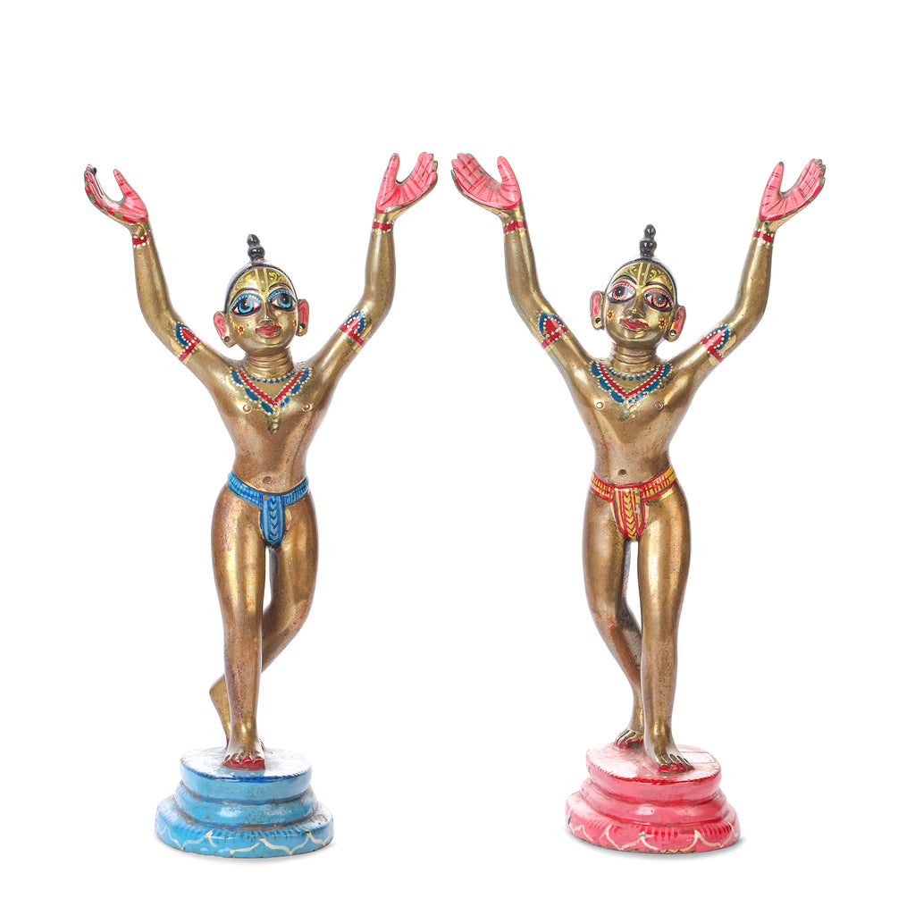 Punch Dhatu Gaur Nitai Idol – 7 Inch