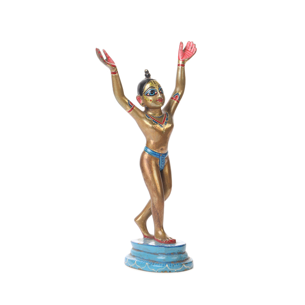 Punch Dhatu Gaur Nitai Idol – 7 Inch