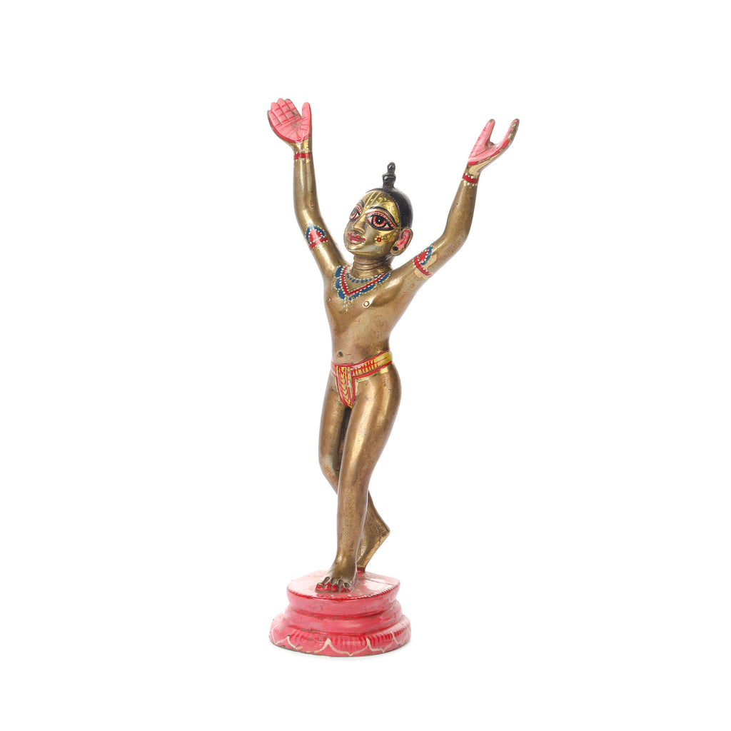 Punch Dhatu Gaur Nitai Idol – 7 Inch
