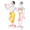 Makrana Marble Radha Krishna Statue – 15 Inch