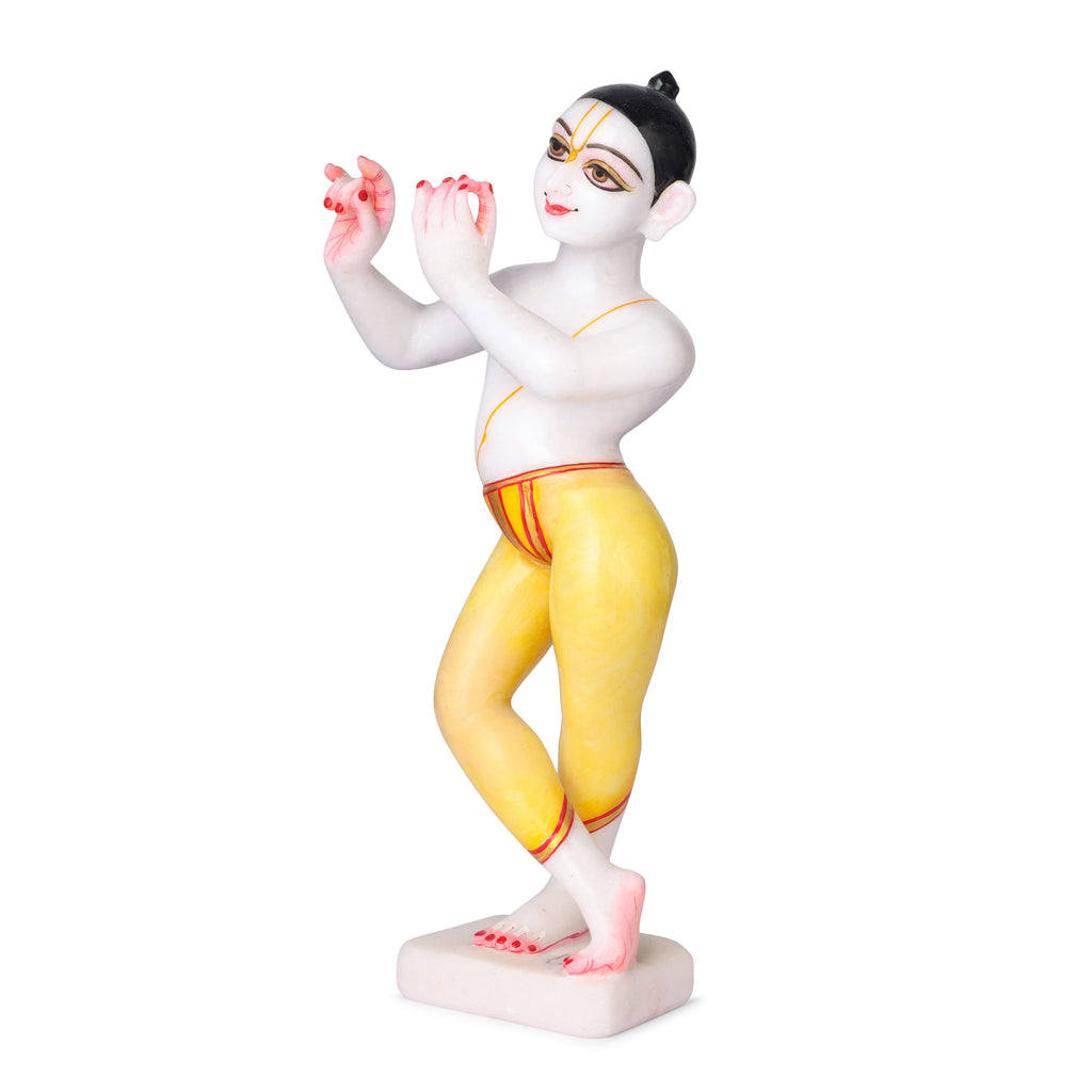 Makrana Marble Radha Krishna Statue – 15 Inch