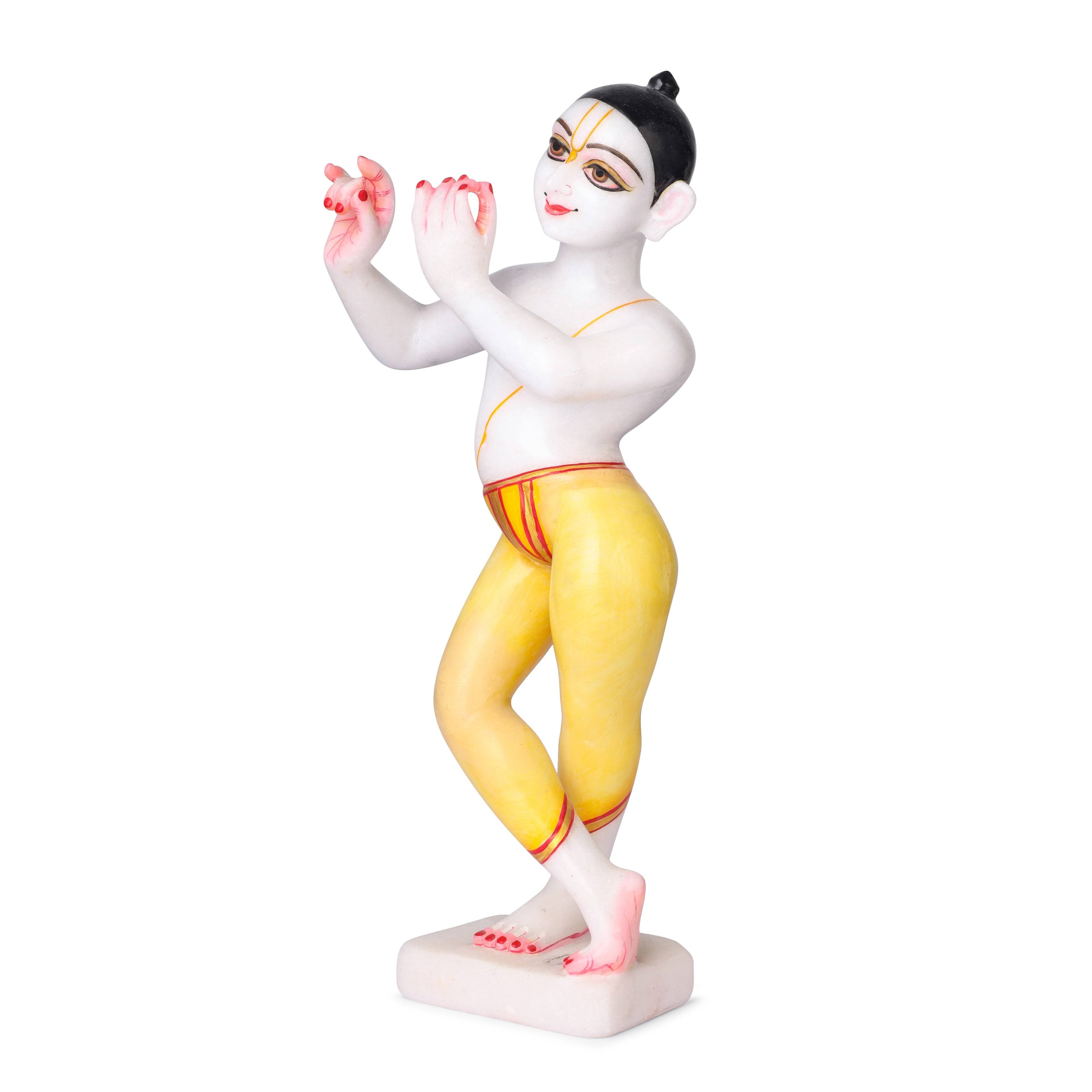Makrana Marble Radha Krishna Statue – 15 Inch