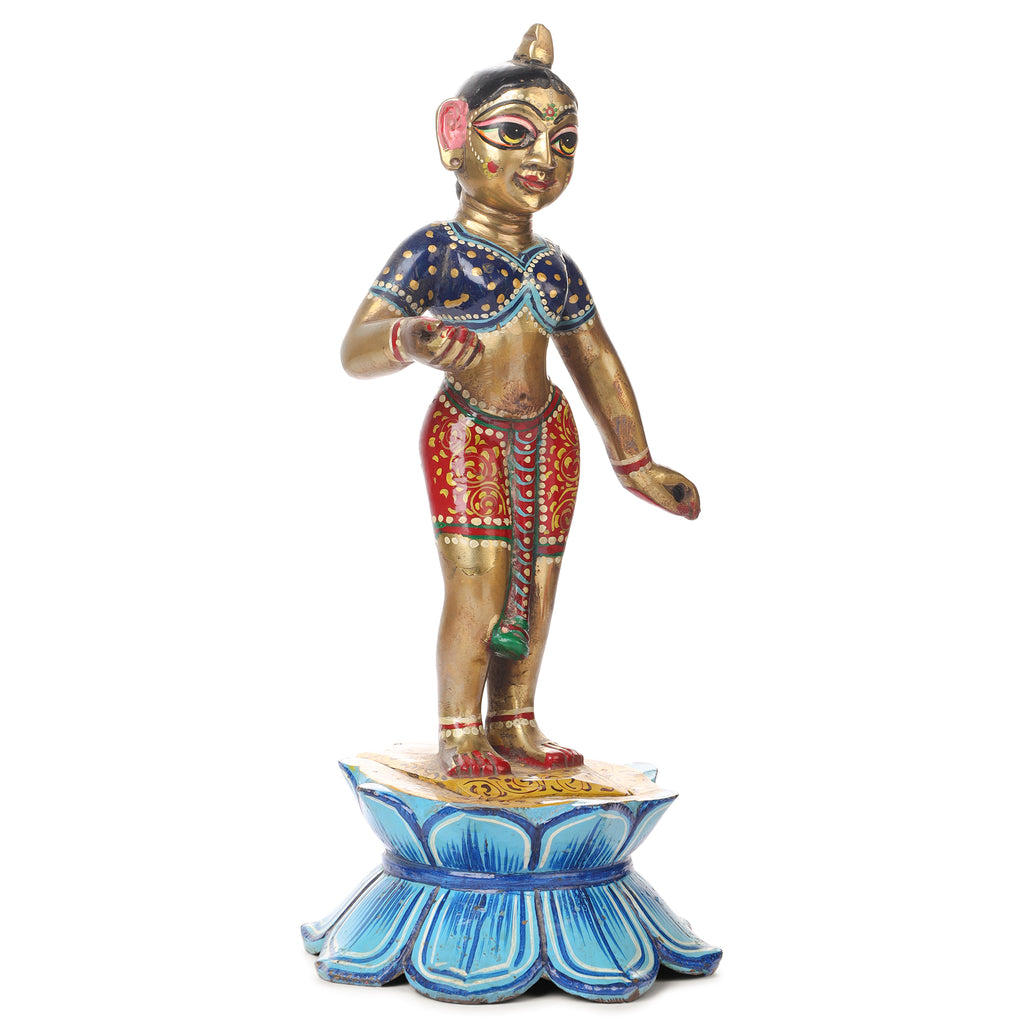Punch Dhatu Radha Krishna Idol – 11 Inch