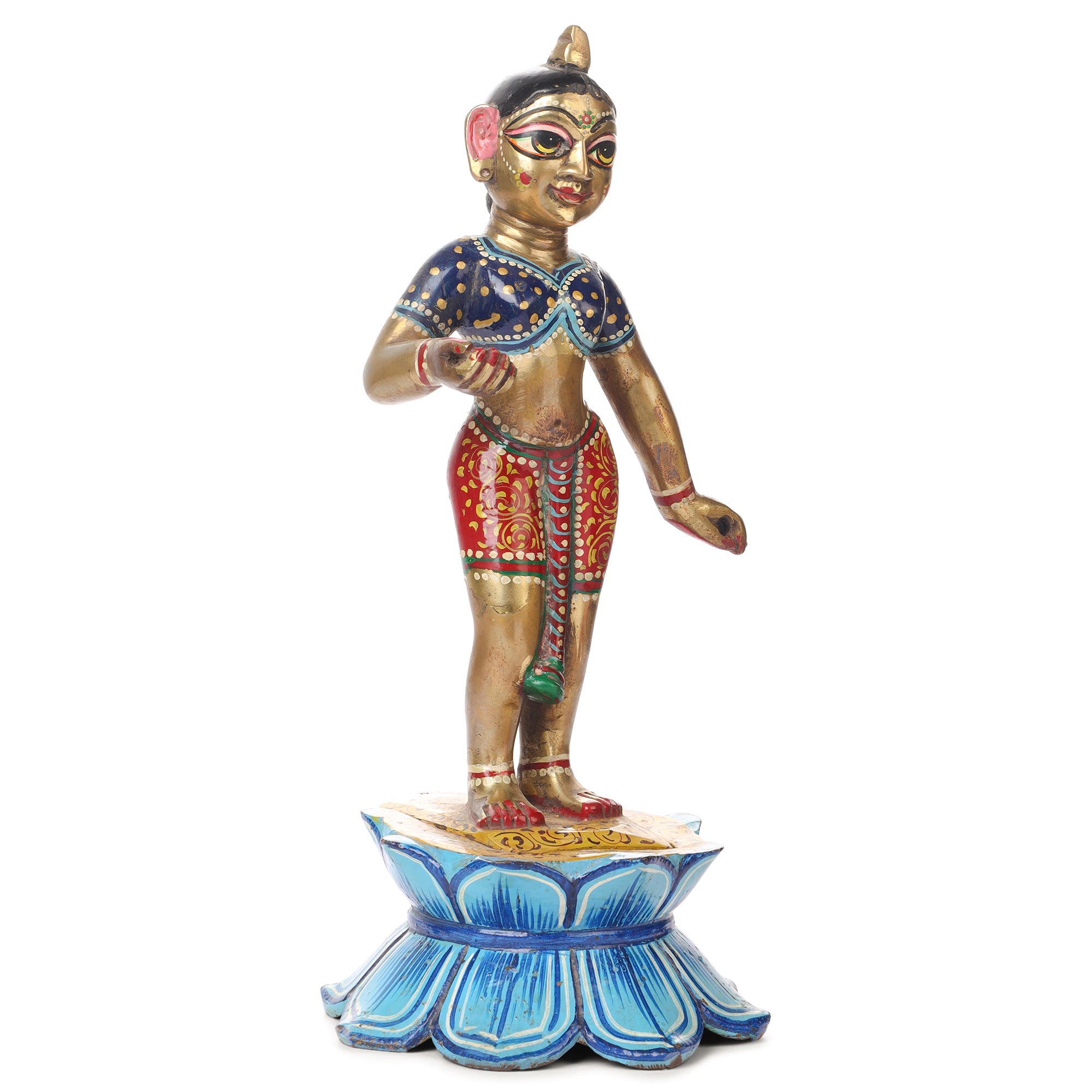 Punch Dhatu Radha Krishna Idol – 11 Inch