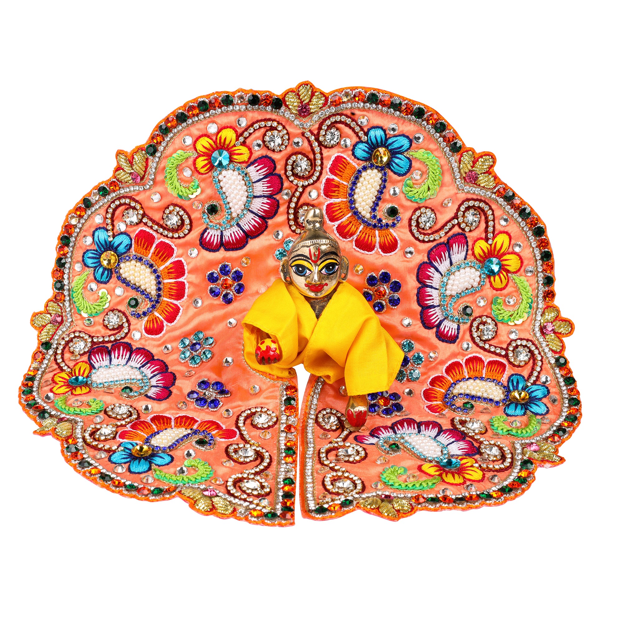 Hand Embridery Ladoo Gopal Poshak