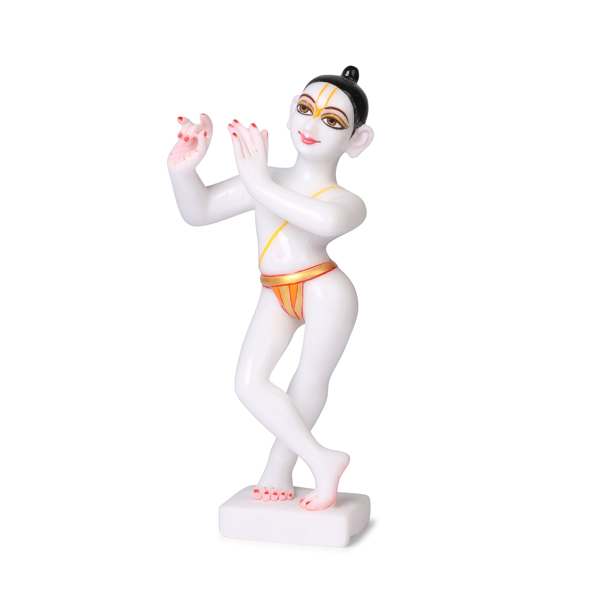 Makrana Marble Radha Krishna Statue – 12 Inch