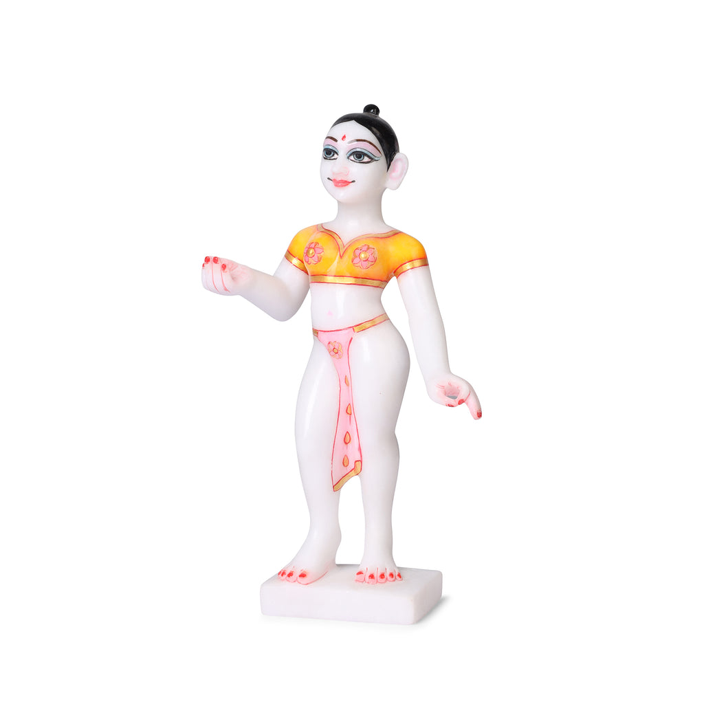 Makrana Marble Radha Krishna Statue – 12 Inch